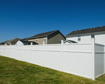 Picture vinyl pvc Fence Installation Company Contractor Hickory, Conover, Newton NC